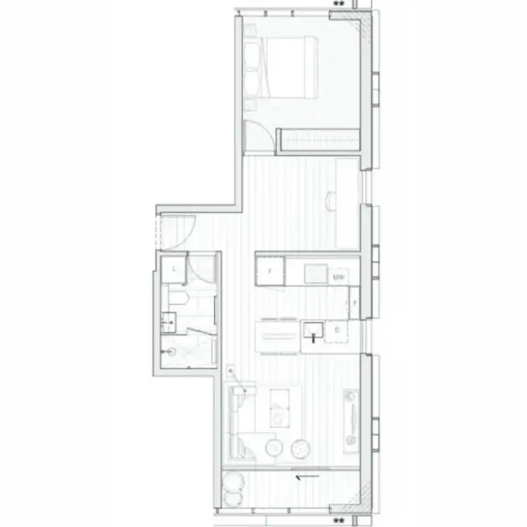 Floorplan of Homely apartment listing, 1902/60 A'beckett Street, Melbourne VIC 3000