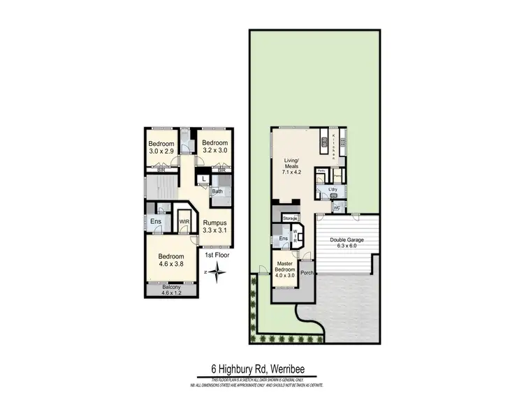 Floorplan of Homely house listing, 6 Highbury Road, Werribee VIC 3030
