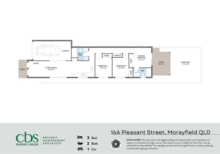 Floorplan of Homely house listing, 16A Pleasant Street, Morayfield QLD 4506