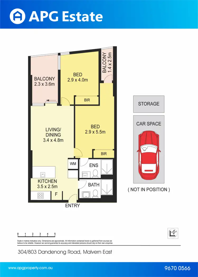 Floorplan of Homely apartment listing, 304/803 Dandenong Road, Malvern East VIC 3145