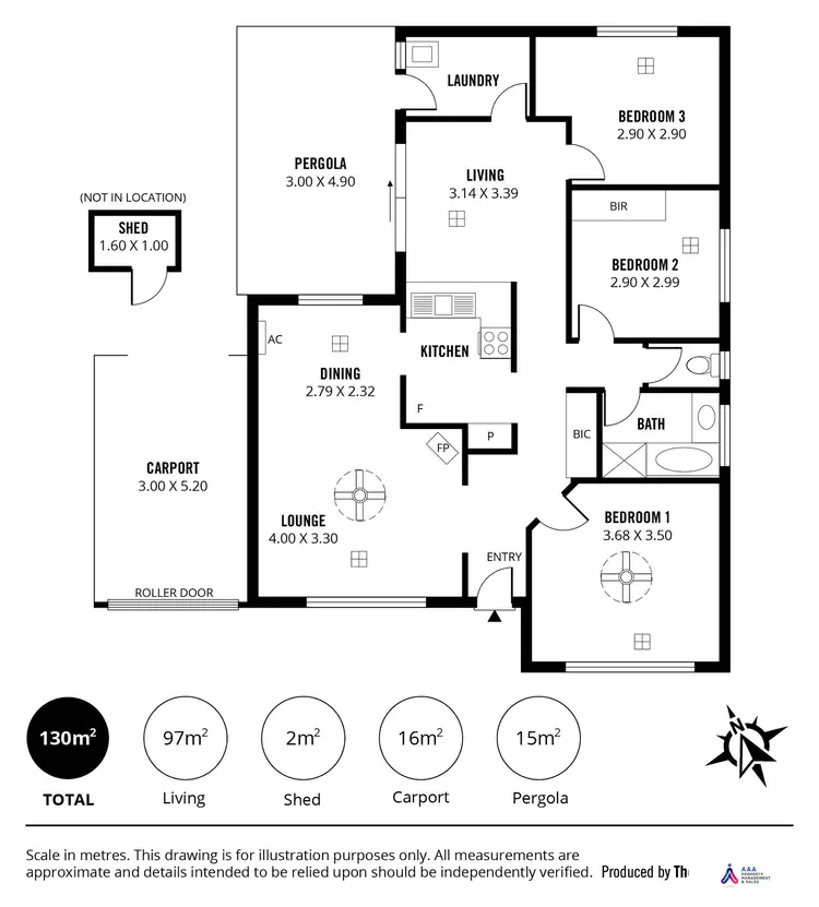 Floorplan of Homely house listing, 47 Quondong Avenue, Parafield Gardens SA 5107