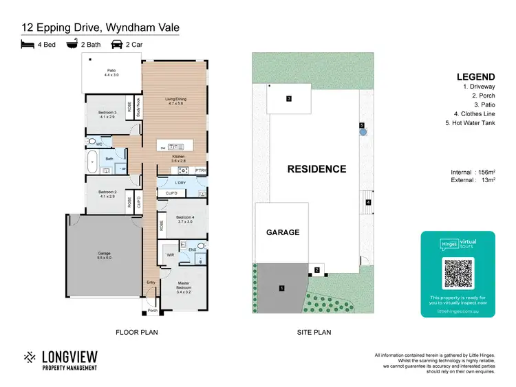 Floorplan of Homely house listing, 12 Epping Drive, Wyndham Vale VIC 3024