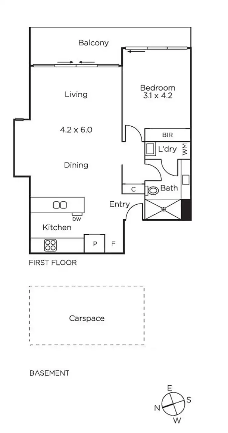 Floorplan of Homely apartment listing, 13/5 Warner Street, Malvern VIC 3144