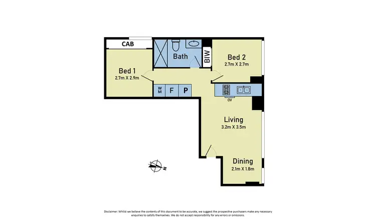 Floorplan of Homely apartment listing, 301/327 La Trobe street, Melbourne VIC 3000
