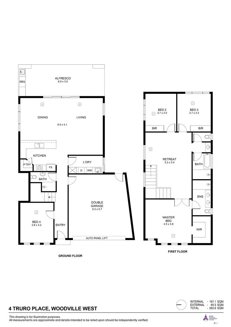 Floorplan of Homely house listing, 4 Truro Place, Woodville West SA 5011