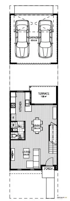 Floorplan of Homely townhouse listing, 7 Kensal Walk, Wyndham Vale VIC 3024