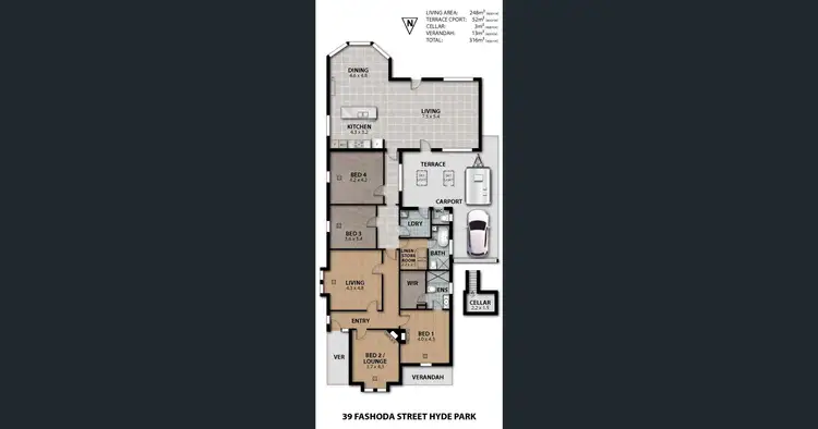 Floorplan of Homely house listing, 39 Fashoda Street, Hyde Park SA 5061