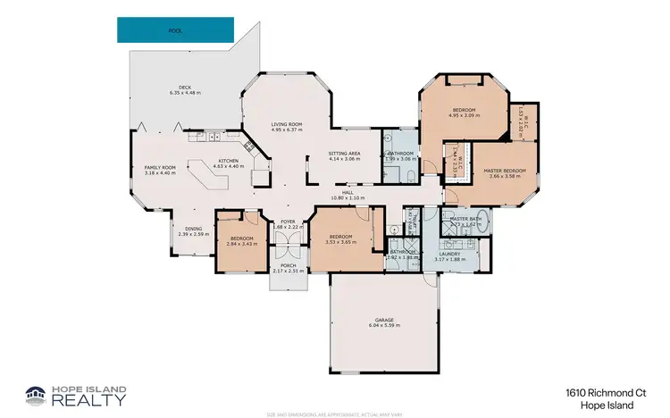 Floorplan of Homely house listing, 1610 Richmond Court, Hope Island QLD 4212