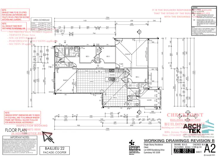 Floorplan of Homely house listing, 3 Bundalong Drive, Eynesbury VIC 3338