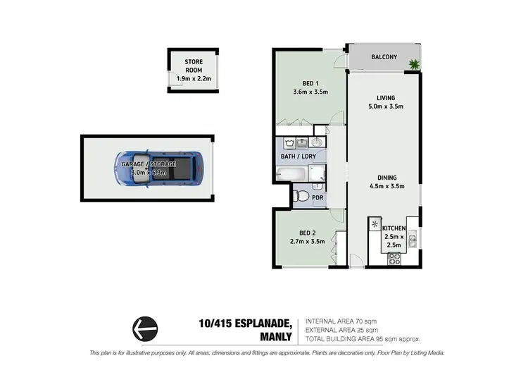 Floorplan of Homely unit listing, 10/415 Esplanade, Manly QLD 4179