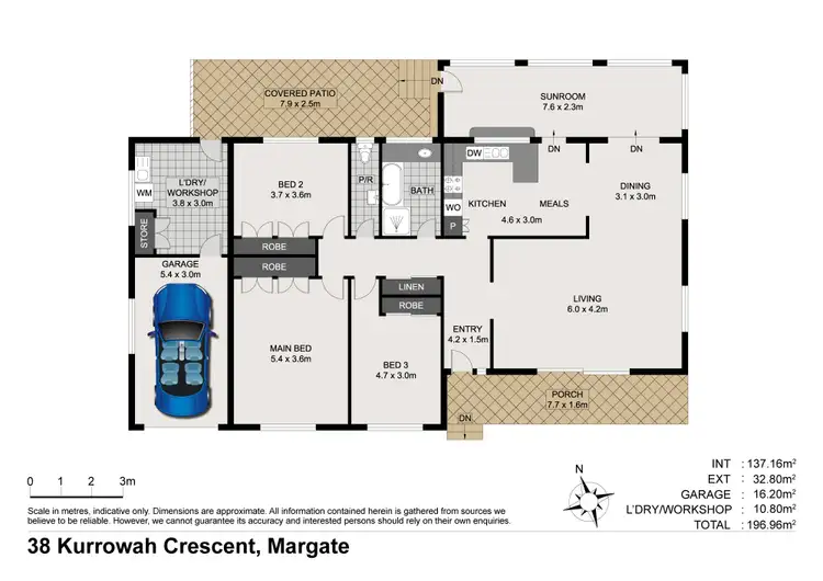 Floorplan of Homely house listing, 38 Kurrowah Crescent, Margate QLD 4019