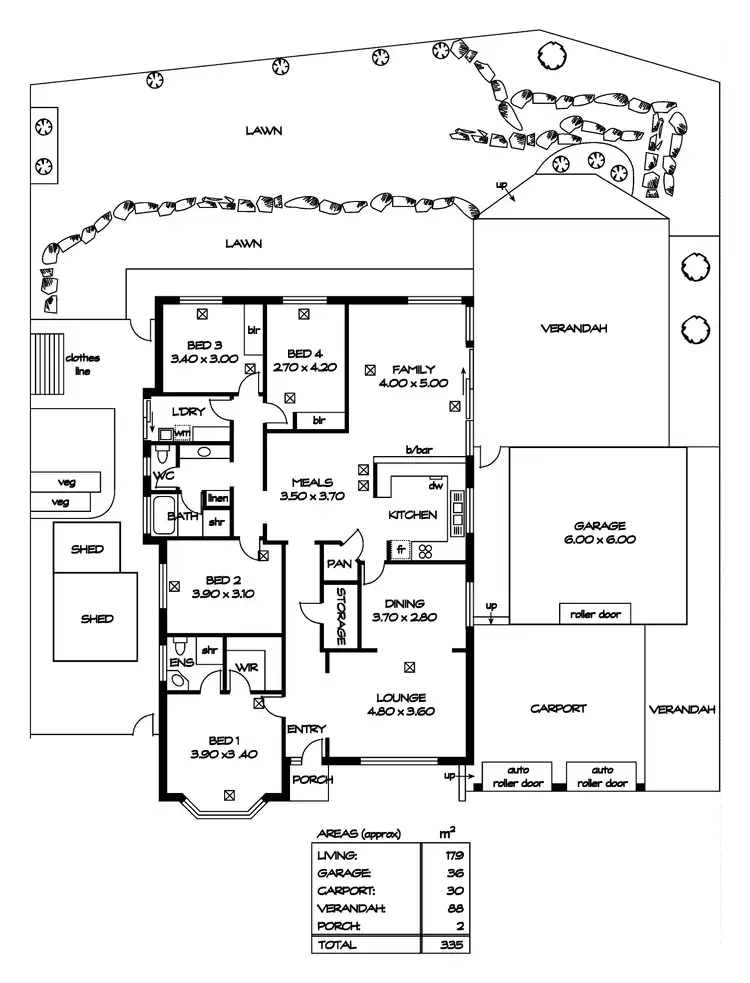 Floorplan of Homely house listing, 7 Linwood Grove, Hillbank SA 5112
