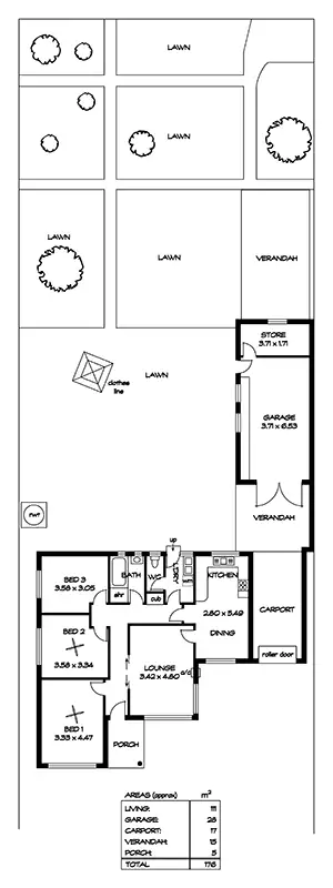 Floorplan of Homely house listing, 54 Belford Avenue, Devon Park SA 5008