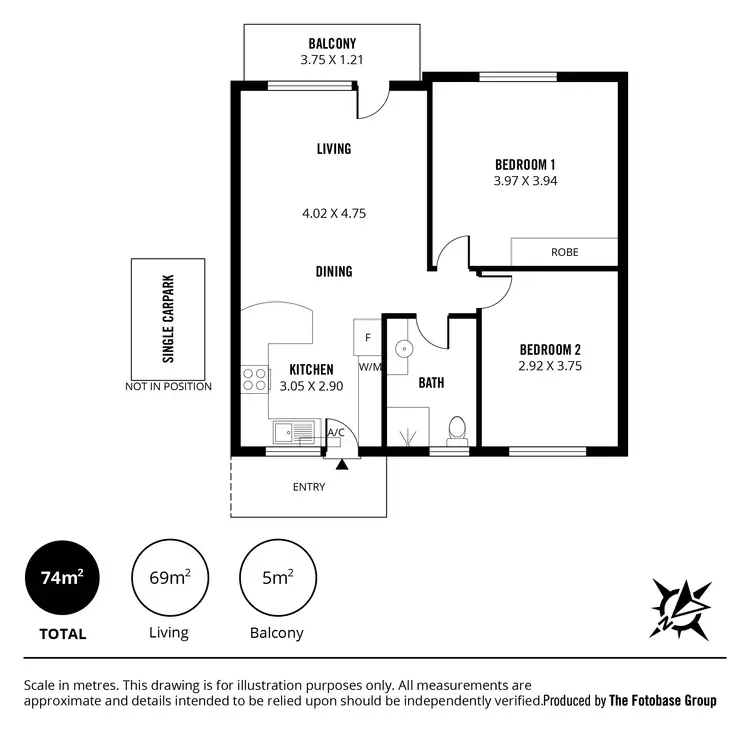 Floorplan of Homely unit listing, 4/5 St Annes Terrace, Glenelg North SA 5045