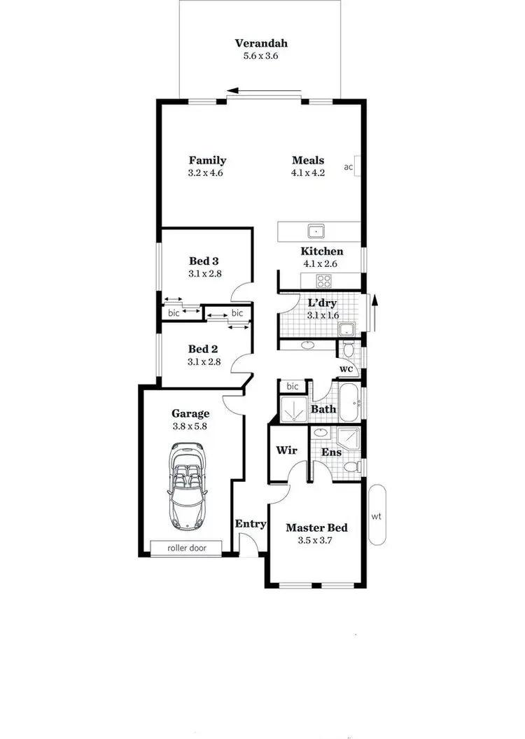 Floorplan of Homely house listing, 86 Chellaston Road, Munno Para West SA 5115