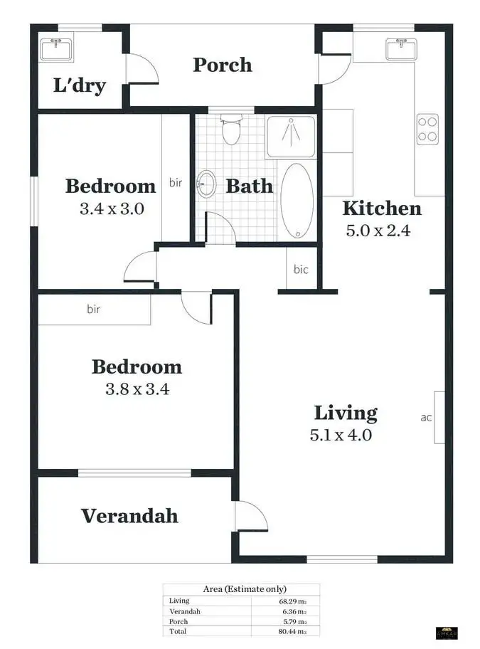 Floorplan of Homely unit listing, 9 / 294 Goodwood Road, Clarence Park SA 5034