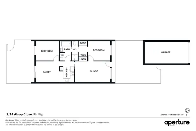 Floorplan of Homely townhouse listing, 2/14 Alsop Close, Phillip ACT 2606