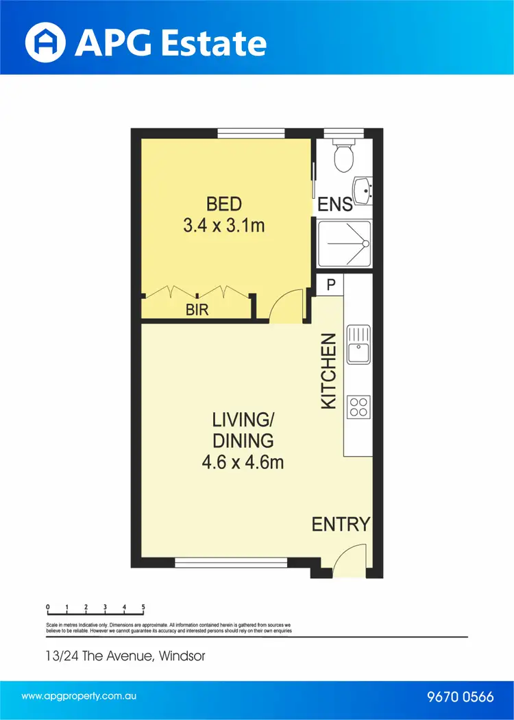Floorplan of Homely apartment listing, 13/24 The Avenue, Windsor VIC 3181