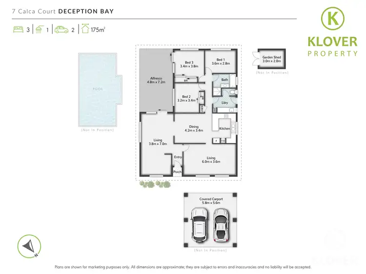 Floorplan of Homely house listing, 7 Calca Court, Deception Bay QLD 4508