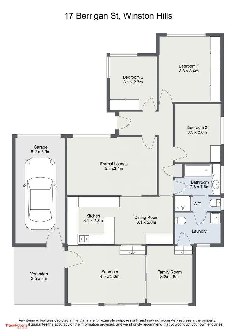 Floorplan of Homely house listing, 17 Berrigan St, Winston Hills NSW 2153