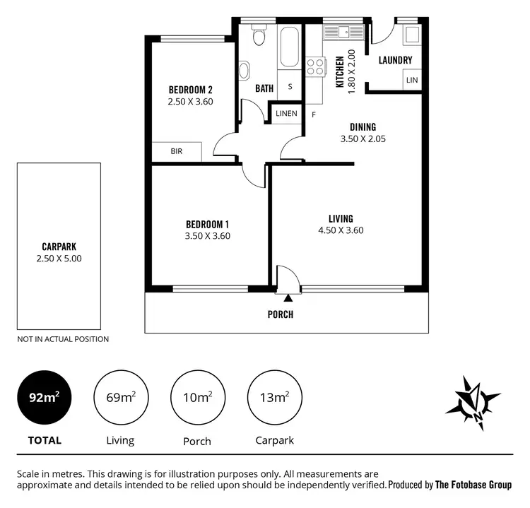 Floorplan of Homely unit listing, 3/45 Miller Street, Unley SA 5061