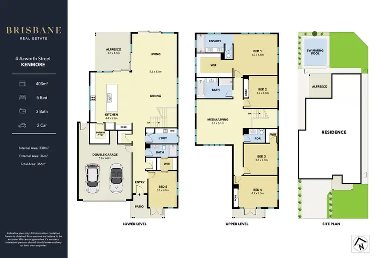 Floorplan of Homely house listing, 4 Acworth Street, Kenmore QLD 4069