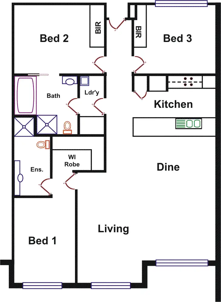 Floorplan of Homely apartment listing, 21/466 Pulteney Street, Adelaide SA 5000