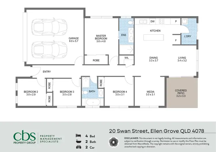 Floorplan of Homely house listing, 19/20 Swan Street, Ellen Grove QLD 4078