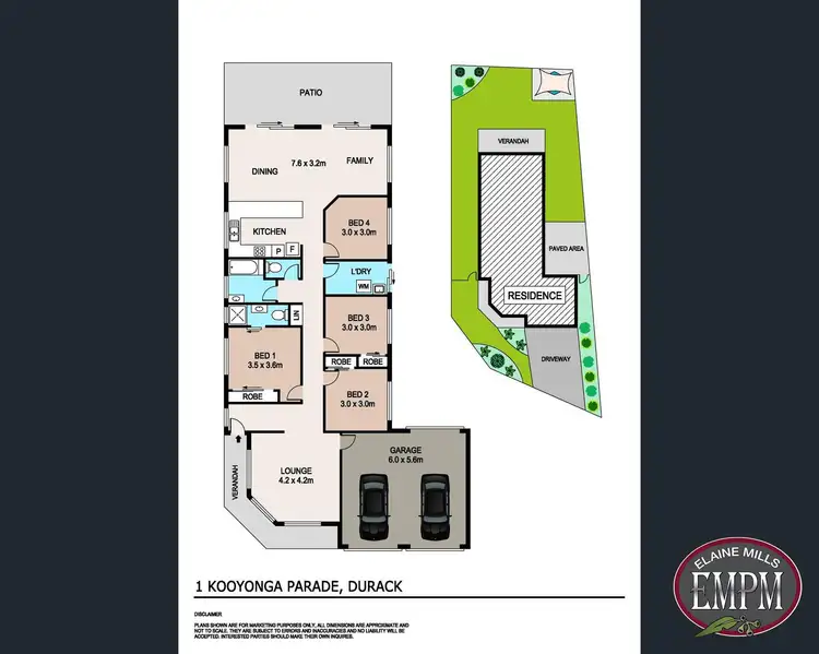 Floorplan of Homely house listing, 1 Kooyonga Parade, Durack NT 830