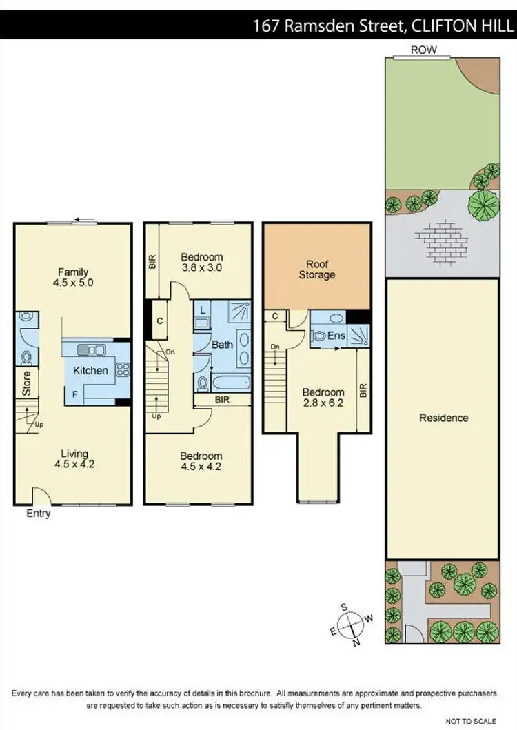 Floorplan of Homely townhouse listing, 167 Ramsden Street, Clifton Hill VIC 3068