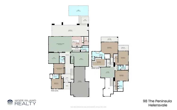 Floorplan of Homely house listing, 98 The Peninsula, Helensvale QLD 4212