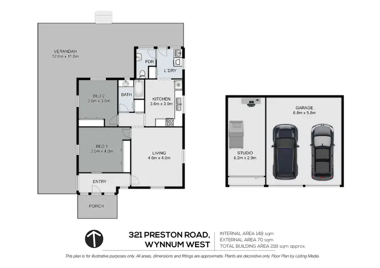 Floorplan of Homely house listing, 321 Preston Road, Wynnum West QLD 4178