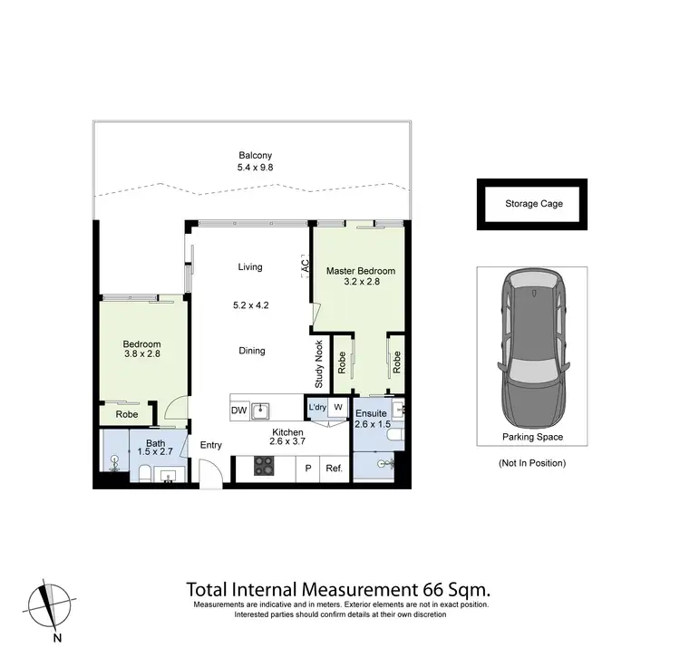 Floorplan of Homely apartment listing, 307/188 Ballarat Road, Footscray VIC 3011