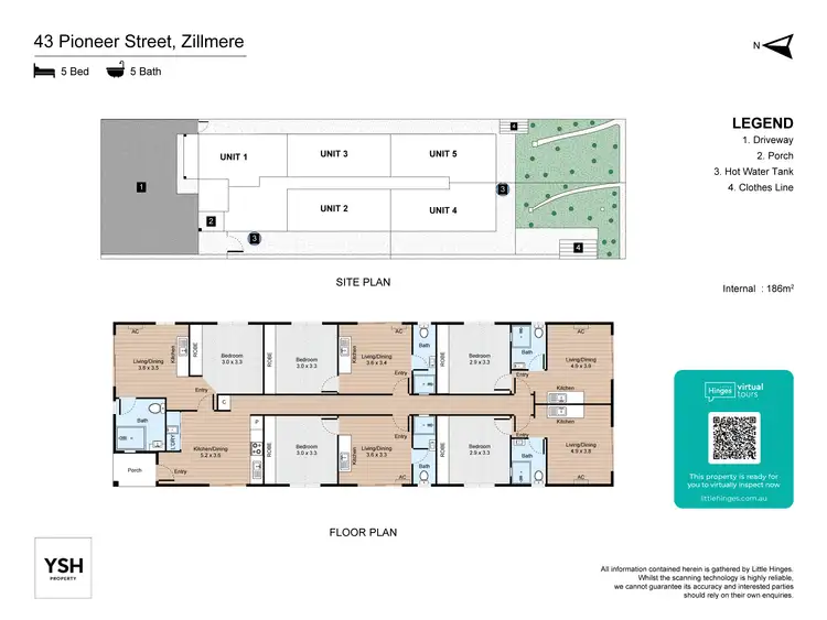 Floorplan of Homely apartment listing, 1/43 Pioneer Street, Zillmere QLD 4034