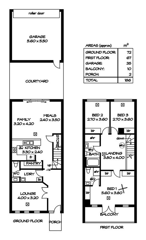 Floorplan of Homely townhouse listing, 3 North Parkway, Lightsview SA 5085