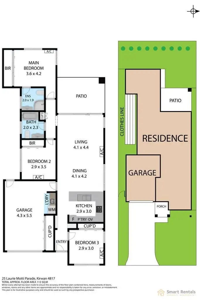 Floorplan of Homely house listing, 25 Laurie Motti Parade, Kirwan QLD 4817