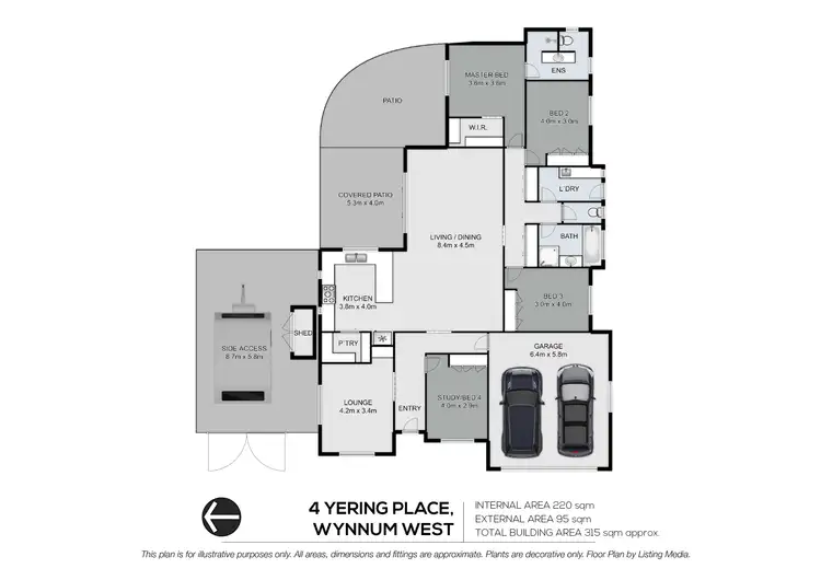 Floorplan of Homely house listing, 4 Yering Place, Wynnum West QLD 4178