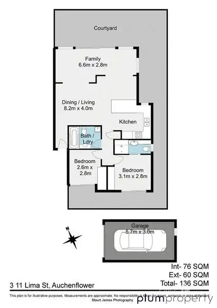 Floorplan of Homely unit listing, 3/11 Lima Street, Auchenflower QLD 4066