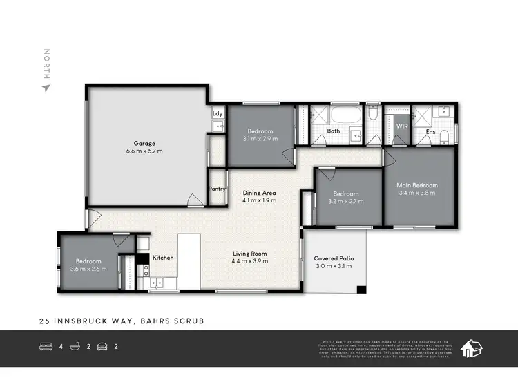 Floorplan of Homely house listing, 25 Innsbruck Way, Bahrs Scrub QLD 4207