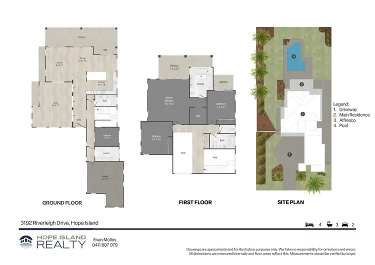 Floorplan of Homely house listing, 3192 Riverleigh Drive, Hope Island QLD 4212