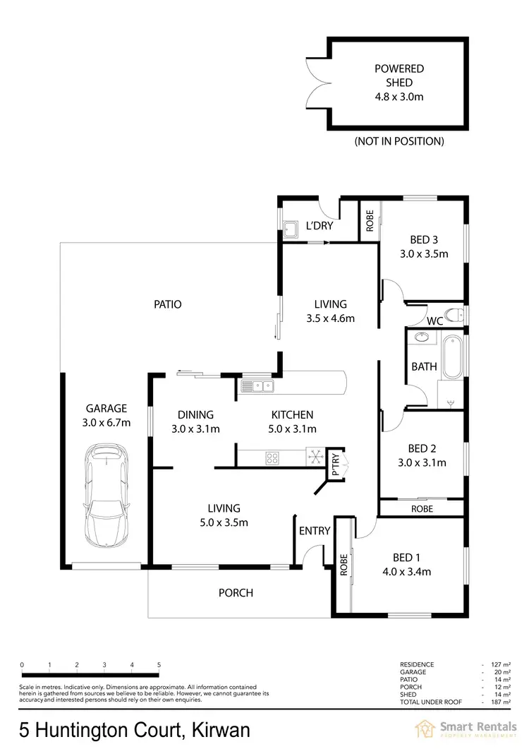 Floorplan of Homely house listing, 5 Huntington Court, Kirwan QLD 4817