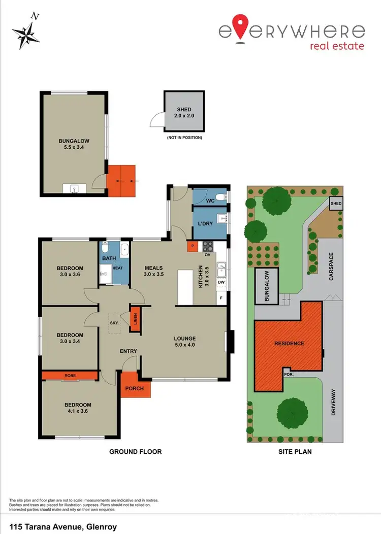 Floorplan of Homely house listing, 115 Tarana Avenue, Glenroy VIC 3046