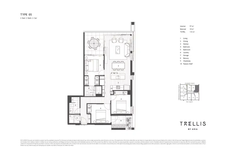 Floorplan of Homely apartment listing, 1205/20 Edmondstone Street, South Brisbane QLD 4101