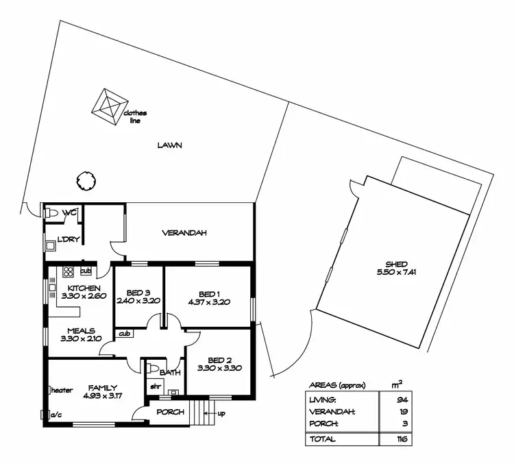 Floorplan of Homely house listing, 3 Brookman Crt, Blair Athol SA 5084