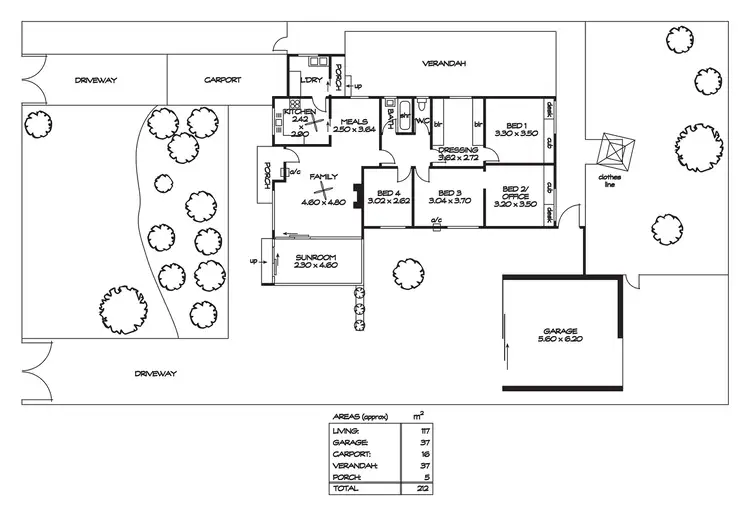 Floorplan of Homely house listing, 1 Colac Street, Greenacres SA 5086