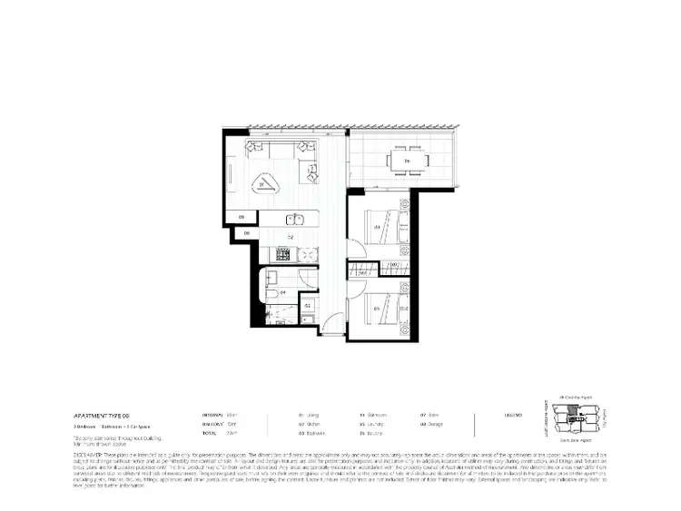 Floorplan of Homely apartment listing, 808/66 Hope Street, South Brisbane QLD 4101