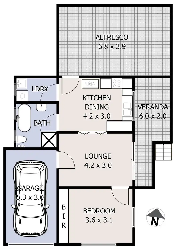 Floorplan of Homely house listing, 1/4 Barton Street, Oak Flats NSW 2529