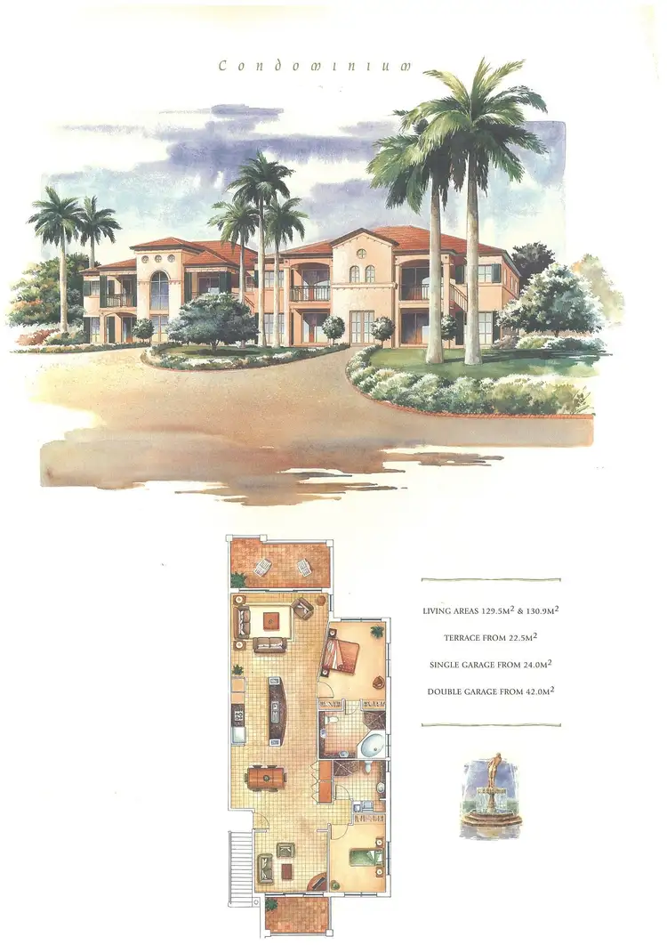 Floorplan of Homely apartment listing, 3241 Palladian Drive, Hope Island QLD 4212