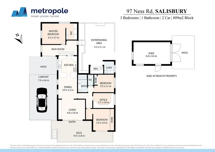 Floorplan of Homely house listing, 97 Ness Road, Salisbury QLD 4107