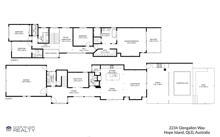 Floorplan of Homely house listing, 2234 Glengallon Way, Hope Island QLD 4212